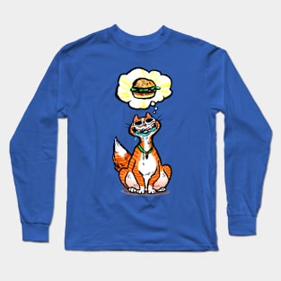 Cheeseburger Cat Long Sleeve T-Shirt